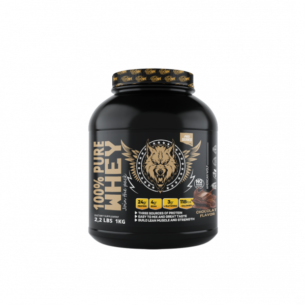 100% PURE WHEY American Wolf Chocolate 1KG