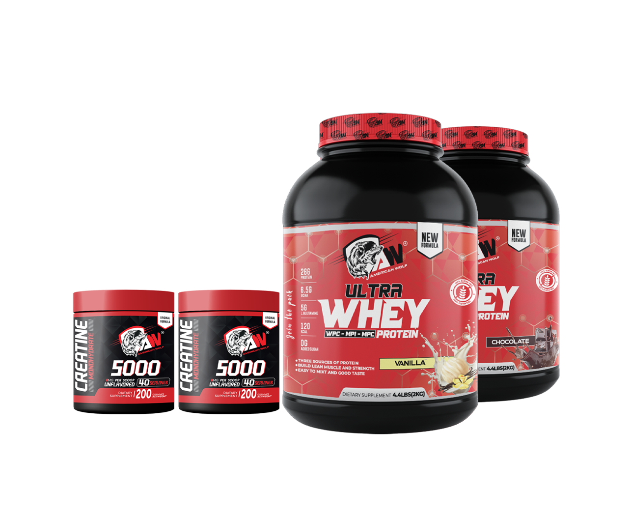 PACK 4KG ULTRA WHEY + 400G CREATINE MONOHYDRATE