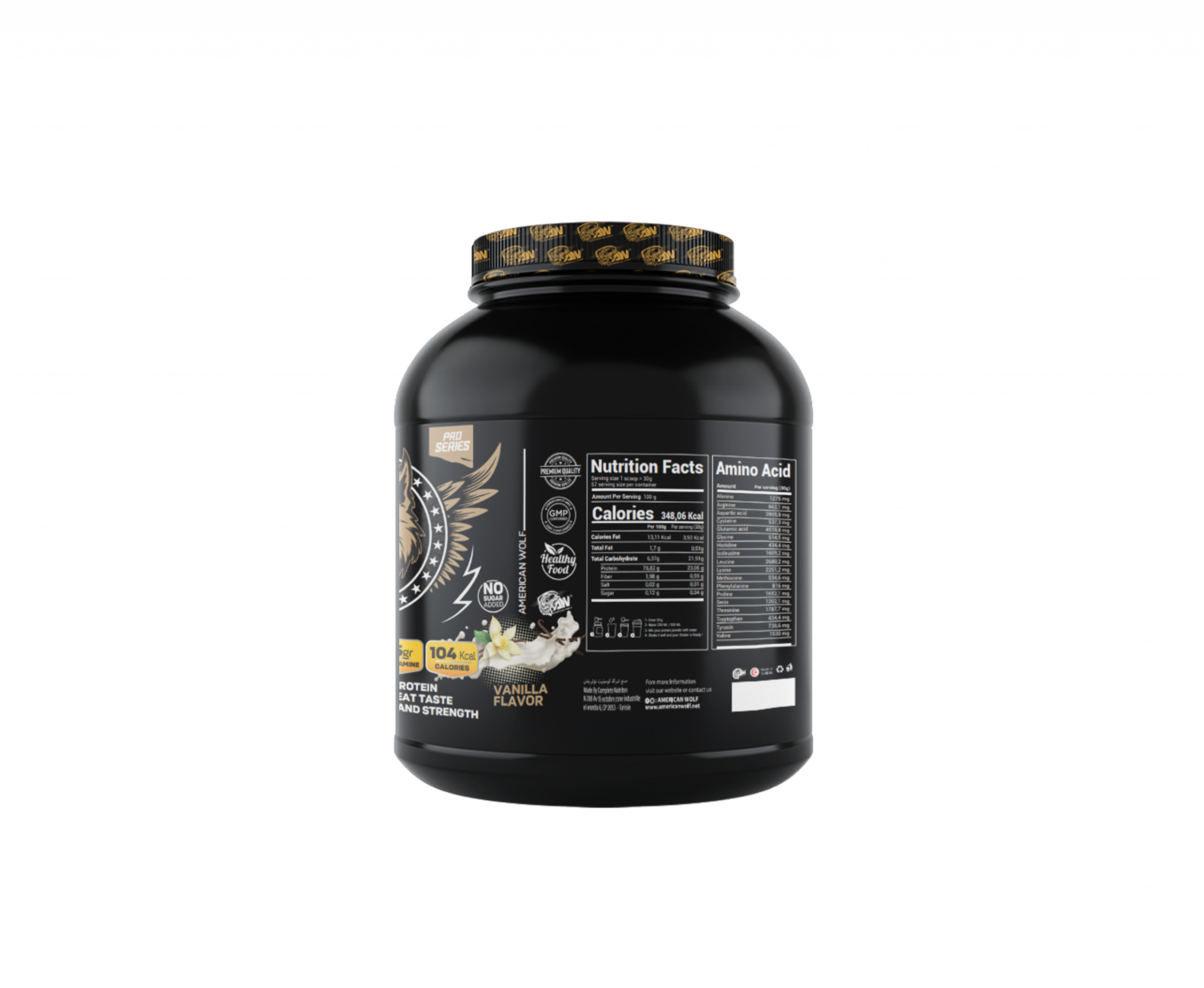 pure whey american wolf nutrition facts