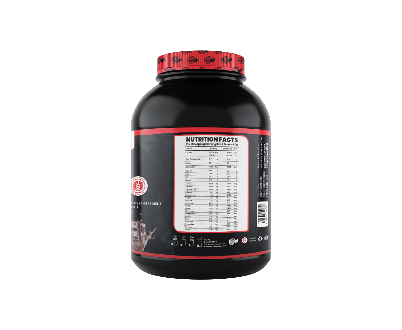 100% PURE WHEY American Wolf Chocolate 2KG
