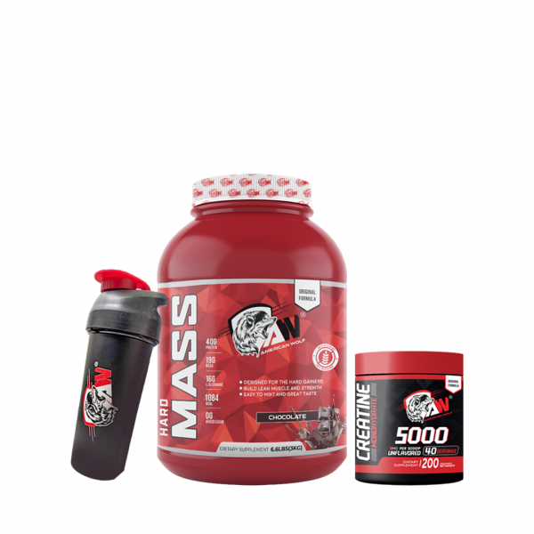 PACK HARD MASS 3KG + CREATINE MONOHYDRATE 200G + SHAKER