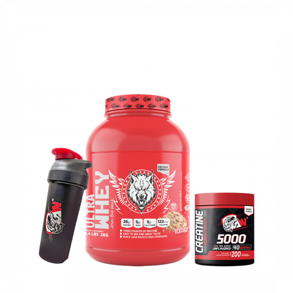 PACK ULTRA WHEY 2KG + CREATINE MONOHYDRATE 200G + SHAKER