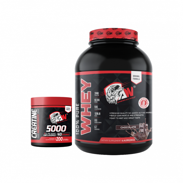 pack 100% pure whey + creatine