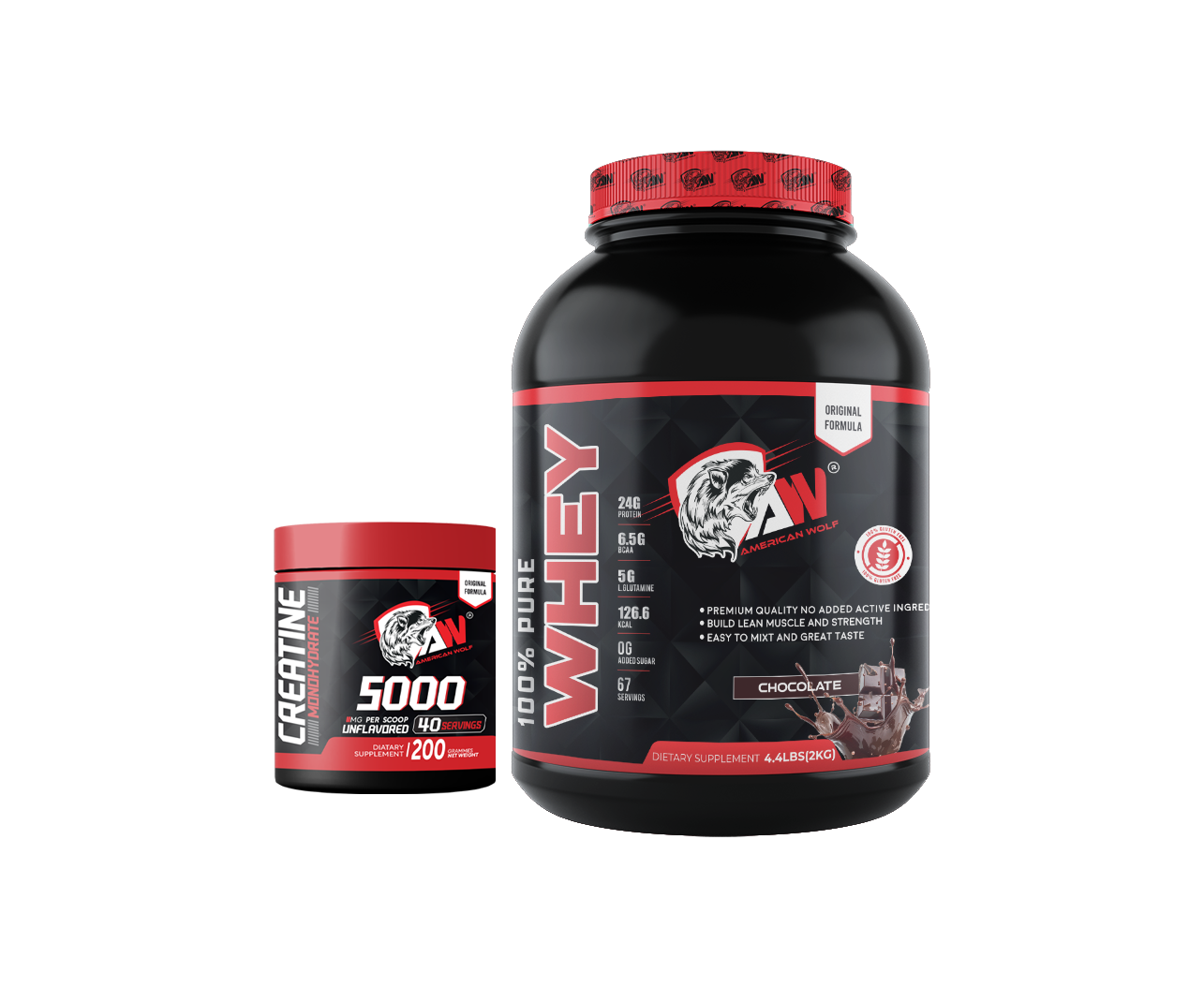 pack 100% pure whey + creatine