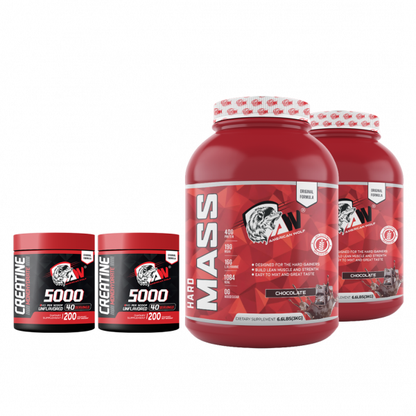 PACK 6KG HARD MASS + 400G CREATINE MONOHYDRATE