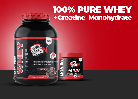 promo 100% pure whey + creatine american wolf
